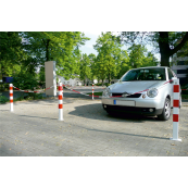 Barrier chain of steel | 10 m | unwelded, wire thickness 7 mm | galvanized and yellow / black coated